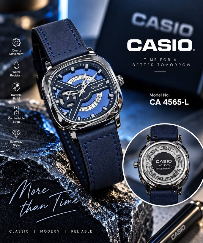 ساعت مردانه کاسیو (Casio) مدل CA4565–B-M