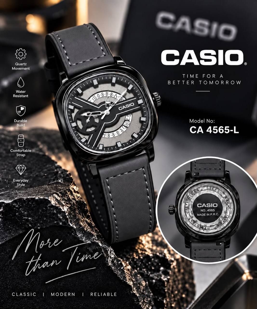 ساعت مردانه کاسیو (Casio) مدل CA4565-M-M